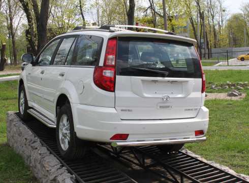 Защита заднего бампера для Great Wall Hover H3 труба одинарная фото