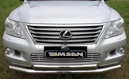 Защита переднего бампера для LEXUS GX 08+ труба двойная от Tamsan фото