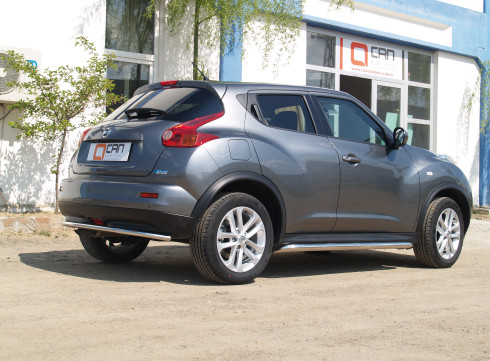 Подножки для Nissan Juke 10+ порог листом от Tamsan фото