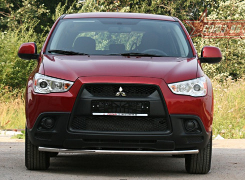 Защита переднего бампера для Mitsubishi ASX 10-13 труба одинарная от Tamsan фото