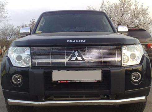 Защита переднего бампера для Mitsubishi Pajero Vagon 07+ труба одинарная от Tamsan фото