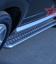 Пороги с листом (площадка) на Peugeot 4007 UATUNING фото