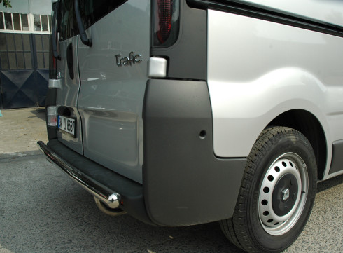 Защита заднего бампера для Nissan Primastar 2002-2015 труба одинарная от Tamsan  фото