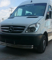 Защита переднего бампера для MERCEDES-BENZ SPRINTER W906 06-18 труба двойная от Tamsan фото