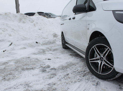 Подножки для MERCEDES-BENZ VITO 14+ порог листом от Tamsan фото