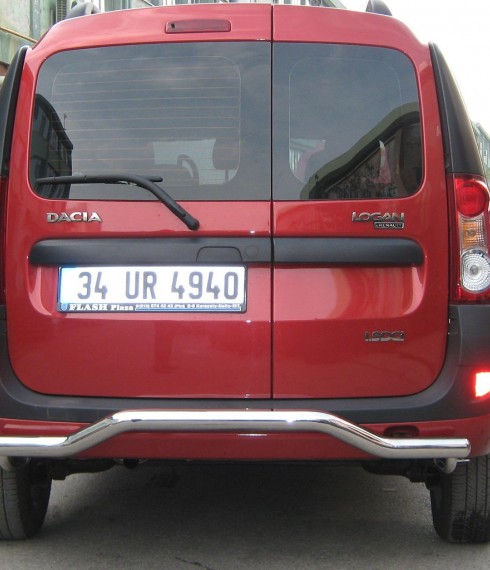 Защита заднего бампера на Renault Logan MCV  Волна (Чайка) TAMSAN фото
