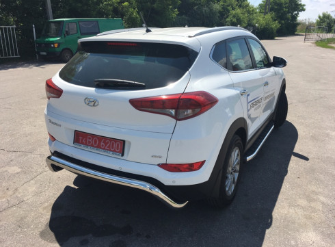 Защита заднего бампера для Hyundai Tucson 15-21 ML от Tamsan фото