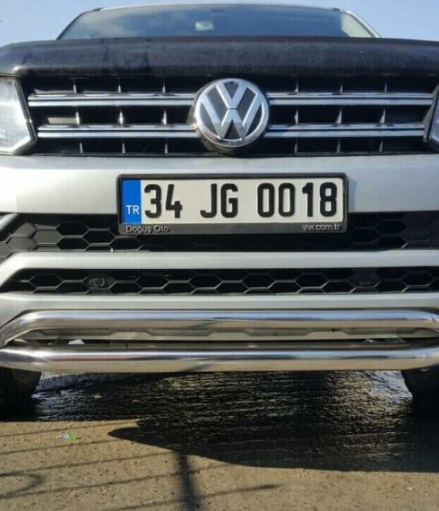 Труба двойная на Volkswagen Amarok 2016+ ORJ фото