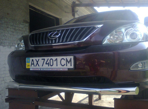Защита переднего бампера для LEXUS RX 03-09 труба одинарная от Tamsan фото