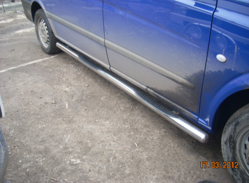 Подножки для Mercedes-Benz Vito 10-15 порог трубой от Tamsan фото