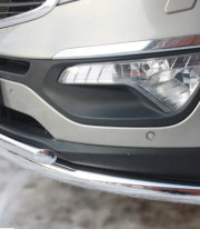 Защита переднего бампера для KIA Sportege 10-15 труба двойная от Tamsan фото