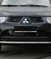 Защита переднего бампера для Mitsubishi L-200 06-11 труба одинарная от Tamsan фото