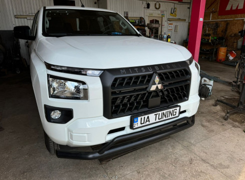 Защита переднего бампера для Mitsubishi L200 2024+ "Спорт Ориджинал" узкий фото