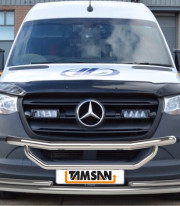 Защита переднего бампера для MERCEDES-BENZ SPRINTER 19+ труба двойная фото