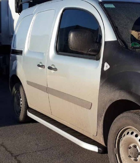 Пороги на Renault Kangoo TAMSAN Элегант алюминий фото