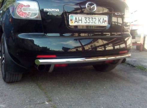 Защита заднего бампера для Mazda CX-7 2006&ndash;2012 труба одинарная от Tamsan фото