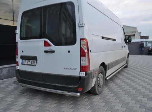 Защита заднего бампера для Nissan Interstar 10+ труба одинарная от Tamsan фото