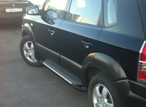 Подножки для KIA Sportege 04-10 SOMA от Tamsan фото