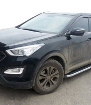 Подножки для Hyundai Santa Fe 13-18 Elegant Tamsan фото