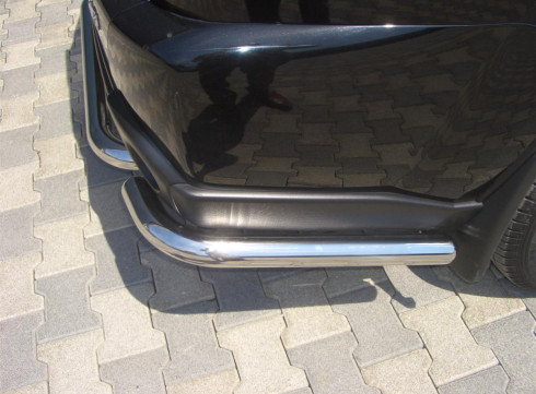 Защита бампера для Nissan X-Trail 2008-2014 Уголки Одинарные фото