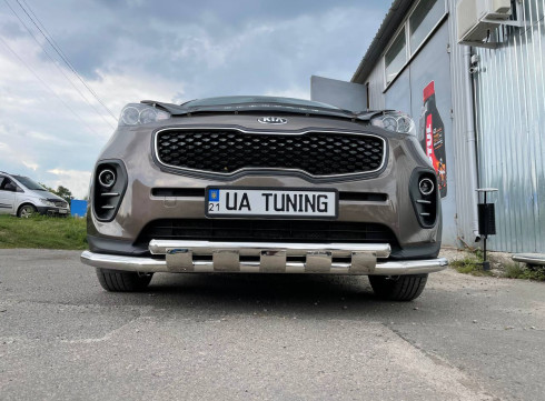 Защита переднего бампера для KIA Sportage 16-22 Graunder от Tamsan фото