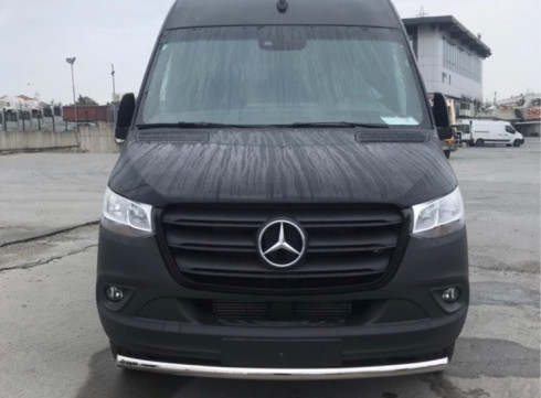 Защита переднего бампера для MERCEDES-BENZ SPRINTER 19+ труба одинарная фото