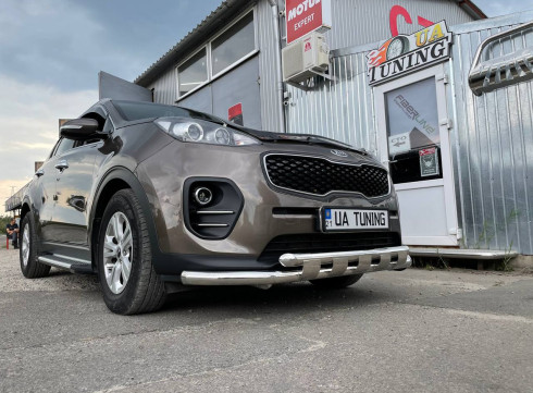 Защита переднего бампера для KIA Sportage 16-22 Graunder от Tamsan фото