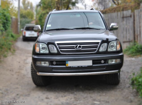 Защита переднего бампера для LEXUS GX 98-07 труба одинарная от Tamsan фото