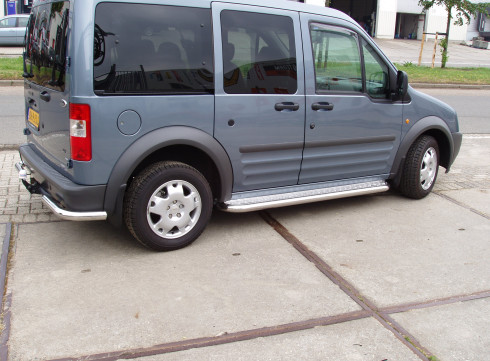 Подножки для Ford Connect 02-14 порог листом от Tamsan фото