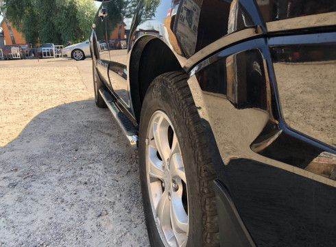 Подножки для Hyundai Santa-Fe 01-05 порог трубой Tamsan фото