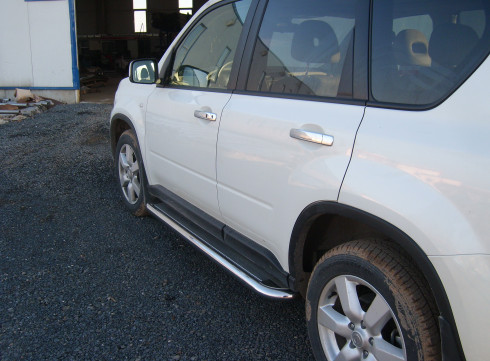 Защита бампера для Nissan X-Trail 2008-2014 Порог Листом фото