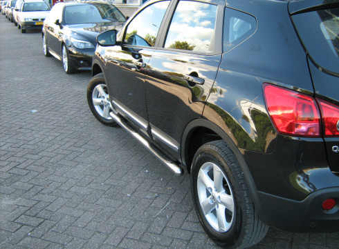 Подножки для Nissan Qashqai 2006-2014 порог трубой от Tamsan фото