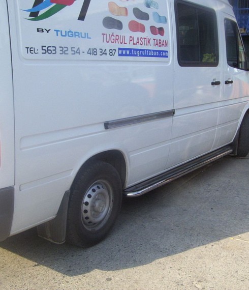Пороги с листом (площадка) на Volkswagen LT фото