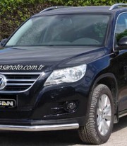 Труба одинарная на Volkswagen Tiguan 2007-2011 фото