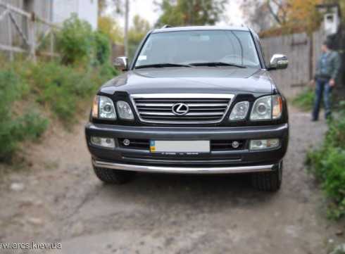 Защита переднего бампера для LEXUS GX 98-07 труба одинарная от Tamsan фото
