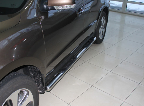 Подножки для KIA Sorento 10-14 порог трубой от Tamsan фото