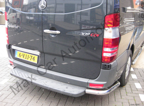 Защита заднего бампера для MERCEDES-BENZ SPRINTER 19+ Уголки одинарные фото