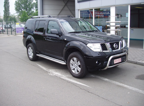 Подножки для Nissan Pathfinder 2005-2014 порог листом от Tamsan фото