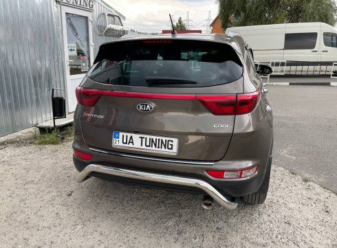 Защита заднего бампера для KIA Sportage 16-22 ML от Tamsan фото