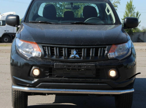 Защита переднего бампера для Mitsubishi L-200 15-19 труба одинарная от Tamsan фото