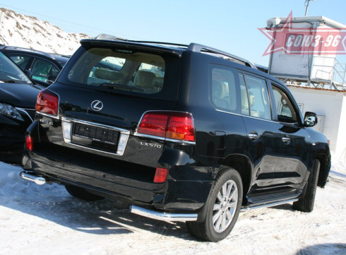 Защита заднего бампера для LEXUS GX 08+ Уголки одинарные от Tamsan фото