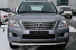 Защита переднего бампера для LEXUS GX 08+ труба одинарная от Tamsan фото