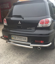 Защита заднего бампера для Mitsubishi Outlander 01-08 Чайка от Tamsan фото