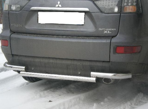 Защита заднего бампера для Mitsubishi Outlander XL 10-12 Чайка от Tamsan фото