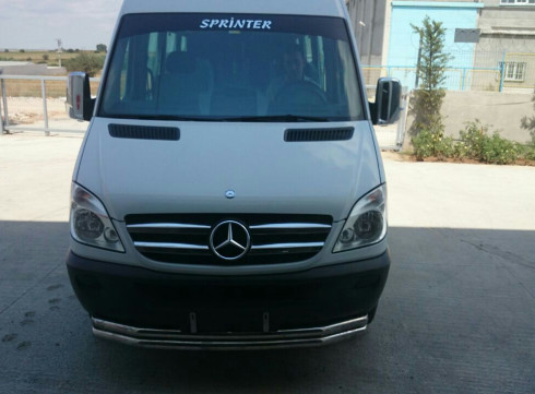 Защита переднего бампера для MERCEDES-BENZ SPRINTER W906 06-18 труба двойная от Tamsan фото
