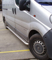 Подножки для Nissan Primastar 2002-2015 порог листом от Tamsan фото