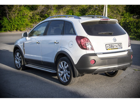Подножки для Opel Antara 2006-2016 порог листом фото