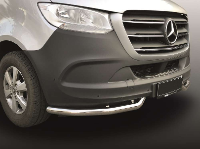 Защита переднего бампера для MERCEDES-BENZ SPRINTER 19+ Уголки одинарные фото