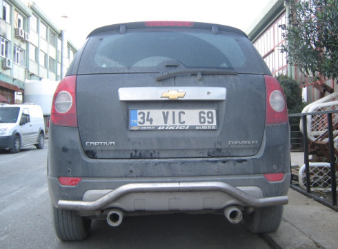 Защита бампера для Opel Antara 2006-2016 Зад Чайка фото