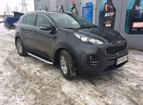 Подножки для KIA Sportage 16-22 Елегант от Tamsan фото
